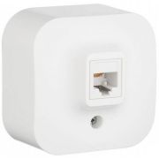 Розетка телеф. Legrand Quteo 782214 откр. белый