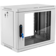 Шкаф коммутационный ЦМО (ШРН-9.350) настенный 9U 600x350мм пер.дв.стекл 200кг серый 300мм 12кг 180град. 479мм IP20 металл