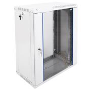 Шкаф коммутационный ЦМО ШРН-Эконом (ШРН-Э-15.350) настенный 15U 600x350мм пер.дв.стекл задн.дв.стал.лист 85кг серый 300мм 746мм