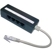 Сплиттер Lanmaster TWT-4U1 черный